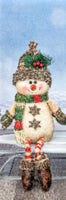 
              Country Plaid Button Leg Snowman
            