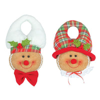 
              Plaid Gingerbread Doorknob Hanger
            