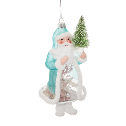 Coastal Santa Ornament