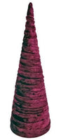 
              18" Green or Burgundy Velvet Cone Tree
            