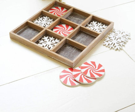 Holiday Wooden Tic-Tac-Toe