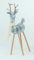 
              Hazel Plaid Deer- Set of 2
            