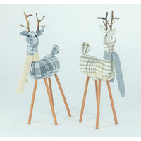 
              Hazel Plaid Deer- Set of 2
            