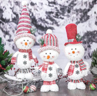 
              Jolly Crimson Snowman Bobble Stander
            