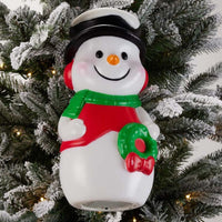 
              Blow Mold LED Snowman Ornament
            