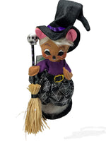 
              6" Witch Mouse with Broom
            