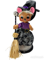 
              6" Witch Mouse with Broom
            