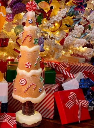 Light Up Blow Mold Gingerbread Tree