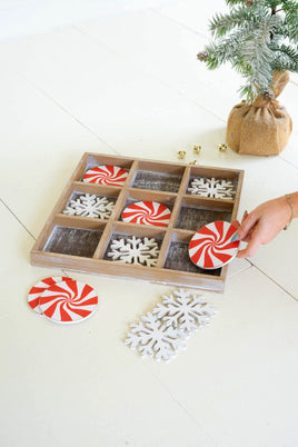 Holiday Wooden Tic-Tac-Toe