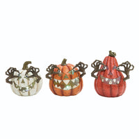 
              Set of 3- Light Up Jack-O-Lanterns
            