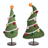 
              Set of 2- Plush Tree w/Pom Pom
            