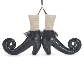 Black Curled Toe Witch Boots