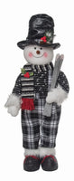 
              Plush Dark Plaid Santa/Snowman Stander
            