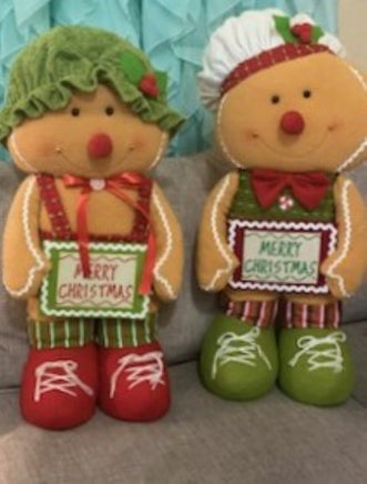 Merry Christmas Gingerbread Couple