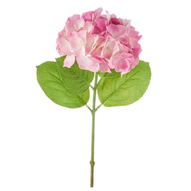 19" Real Touch Pink Hydrangea Stem