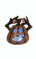 
              Set of 2- Sm Light Up Silly Eyes Pumpkins
            