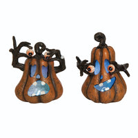 
              Set of 2- Lg Light Up Silly Eyes Pumpkins
            