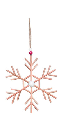 Wood Snowflake Decor