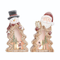 
              Light Up Santa/Snowman w/Scene Decor
            