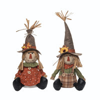 
              Plush Harvest Scarecrow Sitter
            