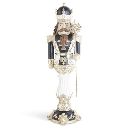 21" Resin Gold & Black Nutcracker w/Trumpet