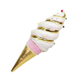 30" Pink Iridescent Ice Cream Cone