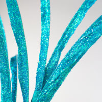 
              31" Glittered Bright Blue Paper Grass Spray
            