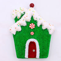 
              7" Green Gingerbread House Ornament
            