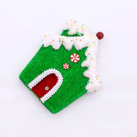 
              7" Green Gingerbread House Ornament
            