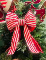 
              13.5" Striped Bow Ornament
            