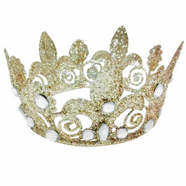 Metal Jeweled Crown Decor