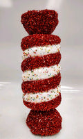 
              Jumbo Red and White Candy Ornament
            