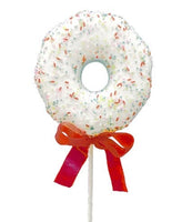 
              25" White & Blue Donut Stem
            