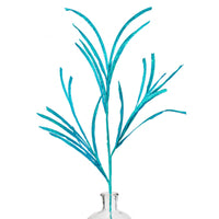 
              31" Glittered Bright Blue Paper Grass Spray
            