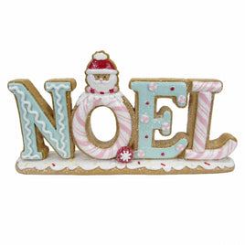 10" Gingerbread Noel Cutout Table Sign