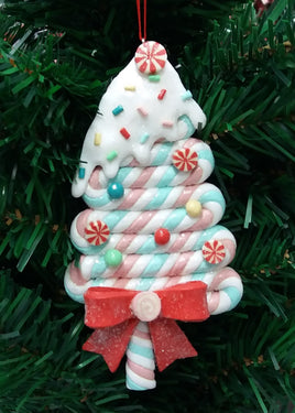 5.5" Clay Dough Multi-Color Candy Tree Ornament