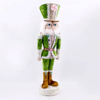 
              40" Nutcracker- Green And White.
            