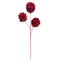 
              Red Tinsel Pom-Pom Pick
            