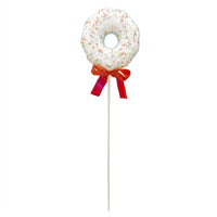 
              25" White & Blue Donut Stem
            