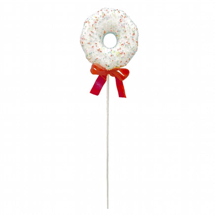 25" White & Blue Donut Stem