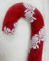 
              22" Red Velvet and White Lace Candy Cane
            