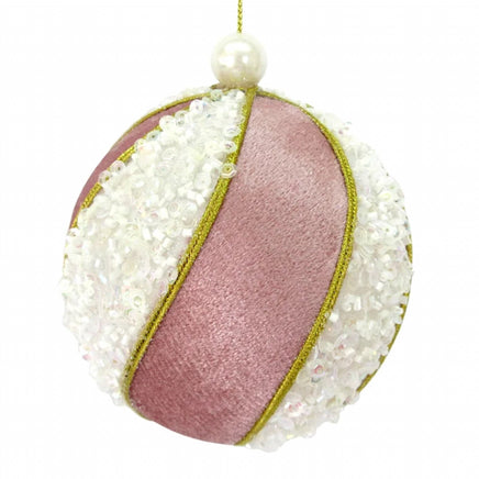 4" Velvet Ball Ornament