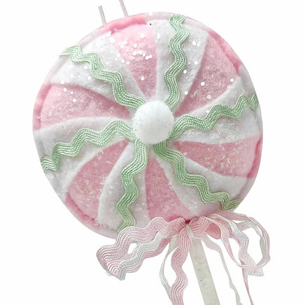 Set of 4 Fabric Lollipop Ornaments