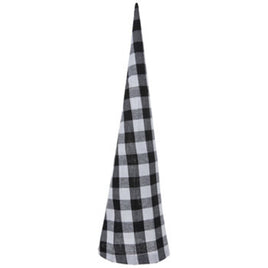 Black & White Buffalo Check Cone Tree - Large