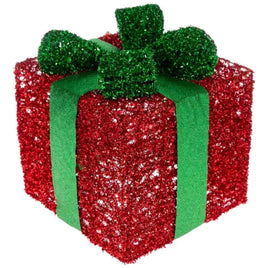 Red and Green Tinsel Present