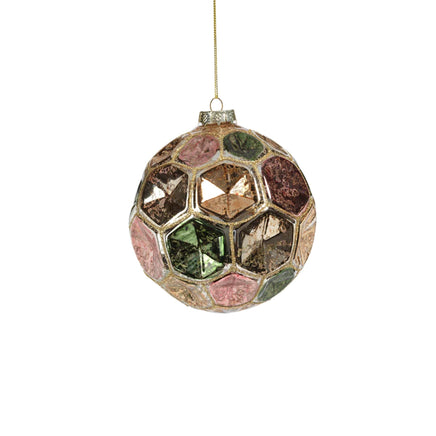 Dimpled Multicolored Ball Ornament