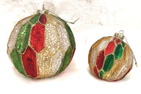 
              Multicolored Glass Ball Ornament
            