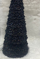 
              Black and Iridescent Light Up Cone Tree
            