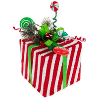 
              Peppermint Swag Striped Gift Decor
            