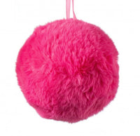 
              6" Hot Pink Faux Fur Ornament
            